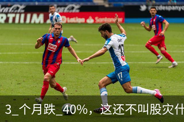 3 个月跌 40%，这还不叫股灾什么是股灾